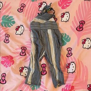 Matilda Jane Blue and Cream Striped Jumpsuit